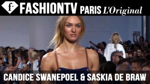 'Models Candice Swanepoel & Saskia de Brauw | Beauty Trends for Spring/Summer 2015 | FashionTV'