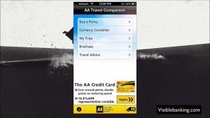 MOBILE AA Travel Companion App for iPhone [Travel Insurance]