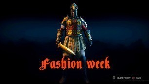 'FOR FASHION - for honor centurion showcase'