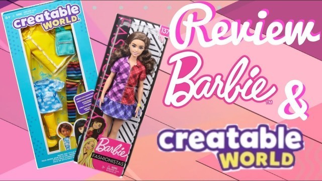 'Review Barbie Fashionista 137 y Creatable World Fashion Pack de lluvia (en español)'