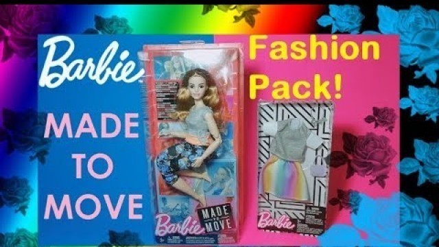 'Barbie made to move curvy y fashion pack doll review revision español'