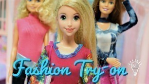 'Barbie Fashion Try On Sparkle Girlz Clothes From Walmart'