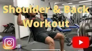 'Shoulder and Back workout- Detailed voiceover'