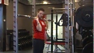 'Sherwood Park Personal Trainer Demos a Push Press'