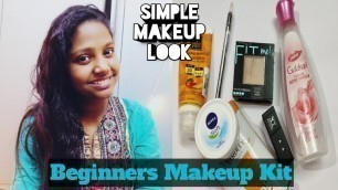 'Affordable Beginners Makeup Kit Under 150/-|Simple Makeup Look in Tamil | #collegemakeup'