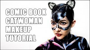 'Catwoman Comic Style (Cel Shade) Halloween Makeup Tutorial'