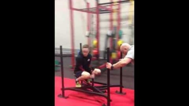 'Our rockstar client pushes the prowler and his personal trainer around like a boss!'