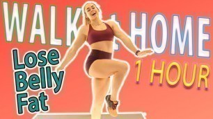 '1 HOUR WALKING WORKOUT MASH-UP: Happy WALK at HOME Beginner Workout FOR WEIGHT LOSS (Burn Calories)'