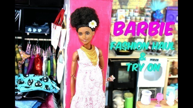 'Barbie Fashion Haul & Try On Hello Kitty Sparkle Girlz Fashion Packs'