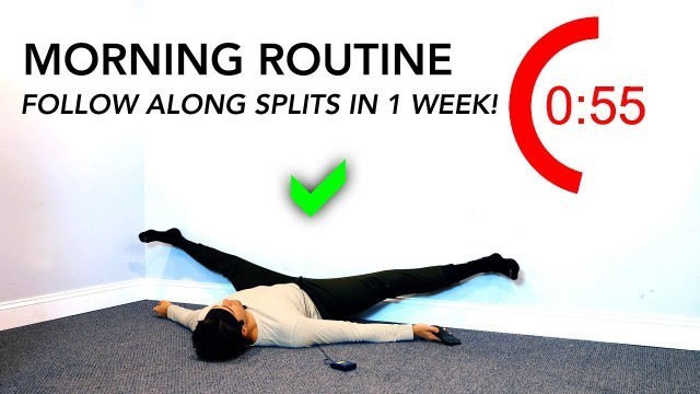 'Achieve The Full Splits - Follow Along Morning Stretching Routine'