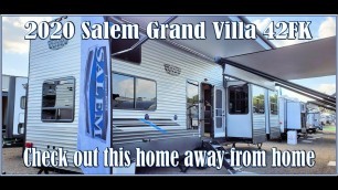 Double Loft Front Kitchen 2020 Salem Grand Villa 42FK OR Tiny Home? Couchs RV Nation 2 story RV Tour