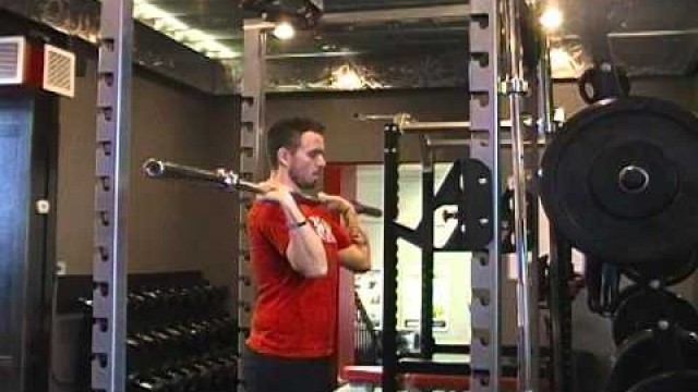 'Sherwood Park Personal Trainer Demos an Overhead Press'