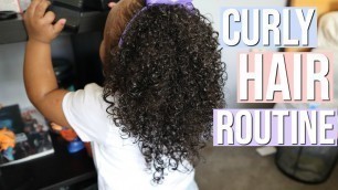 'TODDLERS CURLY HAIR ROUTINE | MOISTURIZING & DEFINED CURLY HAIR ROUTINE FOR TODDLERS | NIA NICOLE'