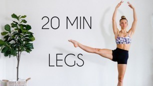 'LONG & LEAN LEGS Workout (Toned Ballet Legs/No Equipment)'