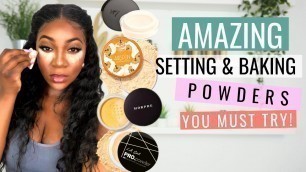 'BEST SETTING & BAKING POWDERS you MUST try! | Makeup By Sasha'