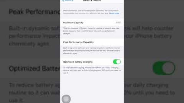 'iPhone IPad - Check battery health status (Total Capacity available)'