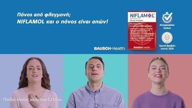 'NIFLAMOL TVC BAUSCH HEALTH'