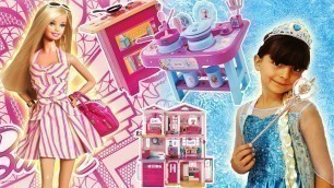 'Play Baby Dolls Crafts with Doll House and Frozen Kitchen Set'