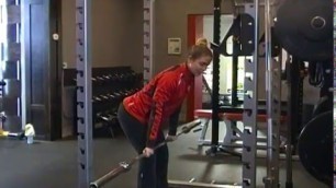 'Sherwood Park Personal Trainer Demos the Stiff Legged Deadlift'