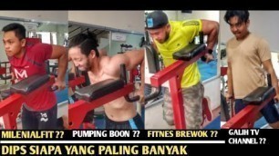 'DIPS CHALLENGE - Youtuber Fitness Indonesia Di Tantang Dips Terbanyak !!'