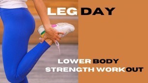 'Lower Body Strength Workout || GLUTE WORKOUT || (Best Exercise for Buttocks and Thighs)'