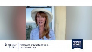 'Actress, Jane Seymour gives thanks to our frontline health care workers'