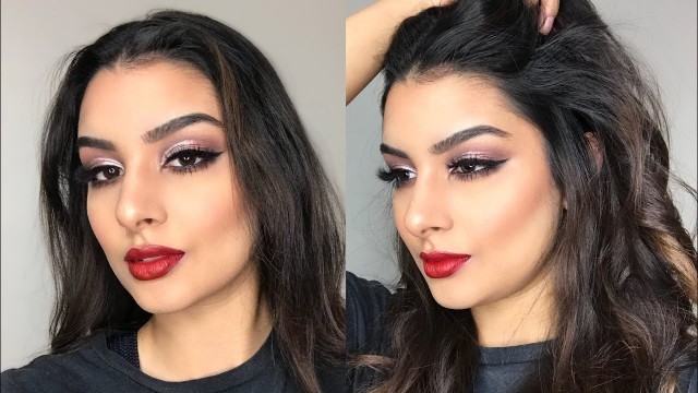 'Sultry Makeup | Powder Baking Method | Half Cut Crease | Blossom Dhaliwal'