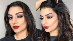 'Sultry Makeup | Powder Baking Method | Half Cut Crease | Blossom Dhaliwal'