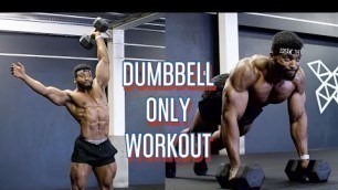 'DUMBBELL ONLY WORKOUT | HIGH INTENSITY CONDITIONING TRAINING'