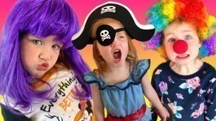 'KiDS COSTUME RUNWAY SHOW!! Adley plays a Disney Princess, Pirate, Fairy, and Baby Shark with Niko!'