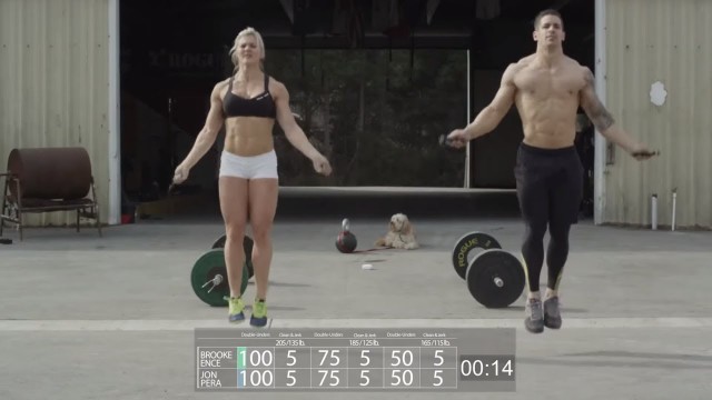 'Double Under, Clean and Jerk Workout - Brooke Ence & Jon Pera'