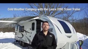 Cold Weather Camping with the 2018 Lance 2285 All Seasons Travel Trailer