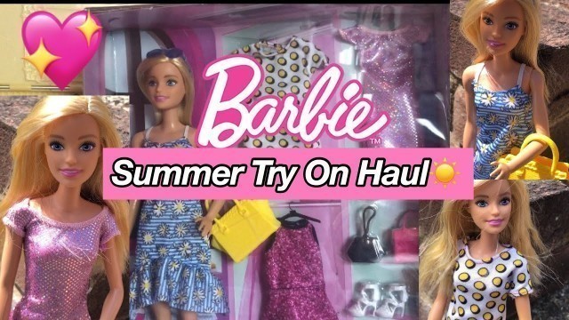 'Barbie Doll Fashion Pack Try On Haul- Summer Aesthetic☀️✨'