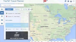 Using AAA TripTik Travel Planner - Maps and Directions