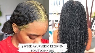 '3 Week Henna Strengthening Ayurvedic Hair Regimen|For High, Normal & Low Porosity Hair ft. Hennasooq'