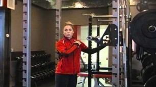 'Sherwood Park Personal Trainer Demos a Front Squat'