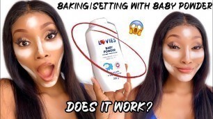 'BAKING/SETTING WITH BABY POWDER 