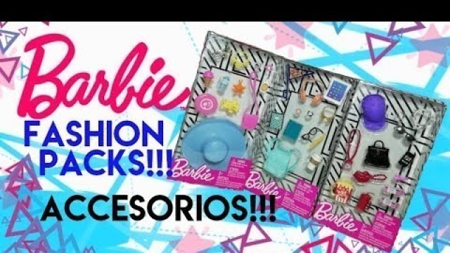 'barbie fashion packs accesorios revision español'