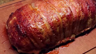 'Glazed and Bacon Wrapped Meatloaf Recipe'