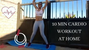 '10 Mins Cardio Workout At Home | South African Fitness Youtuber'