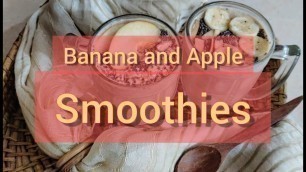 'Banana Smoothie Recipe| Apple Smoothie Recipe | Quick Breakfast Recipe | Healthy Drinks'