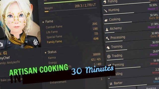 'BDO Cooking in 2020 Part 1 - From Beginner 0 To Guru Hero! Mastery, mass cooking, b0 to a2 guide!'