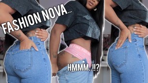 'FASHION NOVA JEAN TRY ON HAUL | Jeans for curvy women | VLOGMAS | Tianna Squarrel'