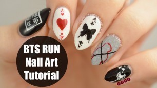 'BTS Run Nail Art Tutorial'