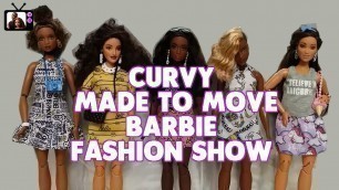 'New Barbie Series: FLY DOLLS - Curvy Made To Move Barbie Doll Fashion Show: Minions Fashion Packs'