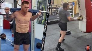 'BEAST AT HOME! CANELO ALVAREZ IN PHENOMENAL SHAPE DURING TRAINING AS HE STAYS READY FOR FUTURE FIGHT'