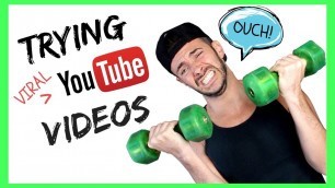 'Guy Tries FITNESS YOUTUBER WORKOUTS'