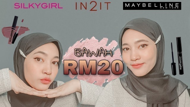 'ALL UNDER RM20 | FULL FACE DRUGSTORE MAKEUP || MAKEUP JIMAT DRUGSTORE'