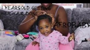 'EASY AFRO BABY & TODDLERS NATURAL HAIR STYLING WITH BEADS || REALSTIC!!'