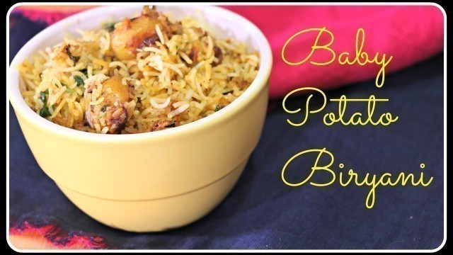 'Baby Potato Biryani - Quick Style Biryani Recipe'